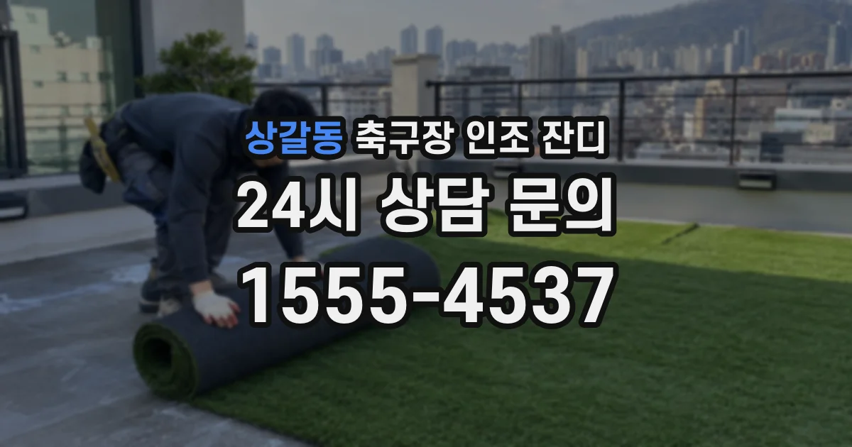 상갈동 축구장 인조 잔디