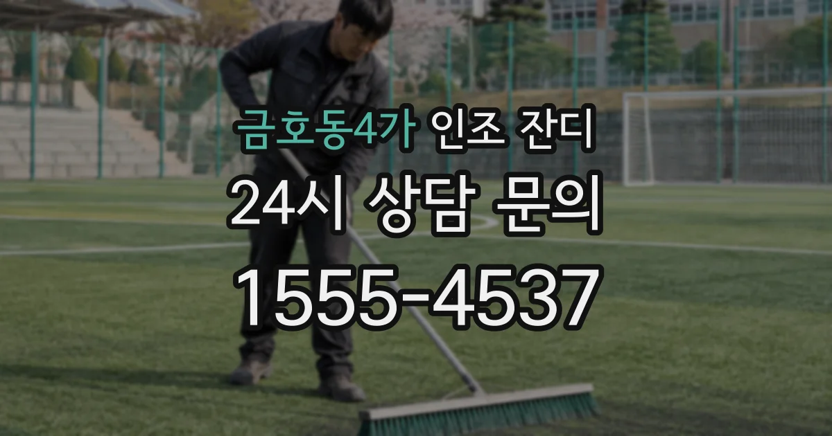 금호동4가 인조 잔디