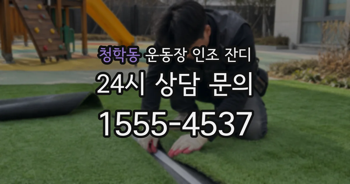 청학동 운동장 인조 잔디