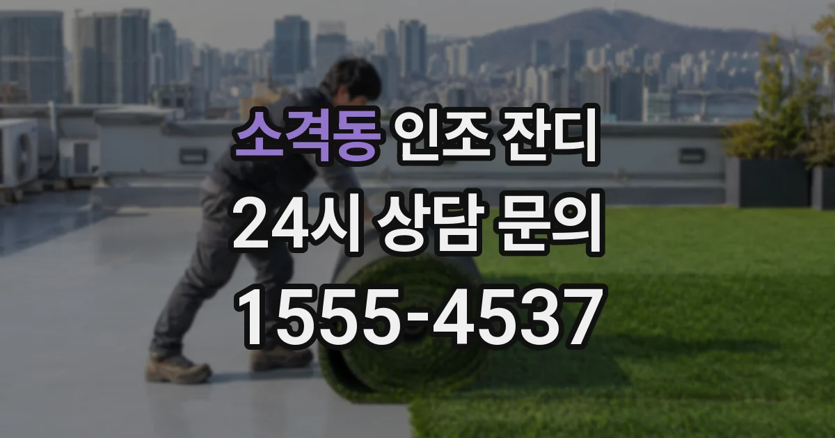 소격동 인조 잔디
