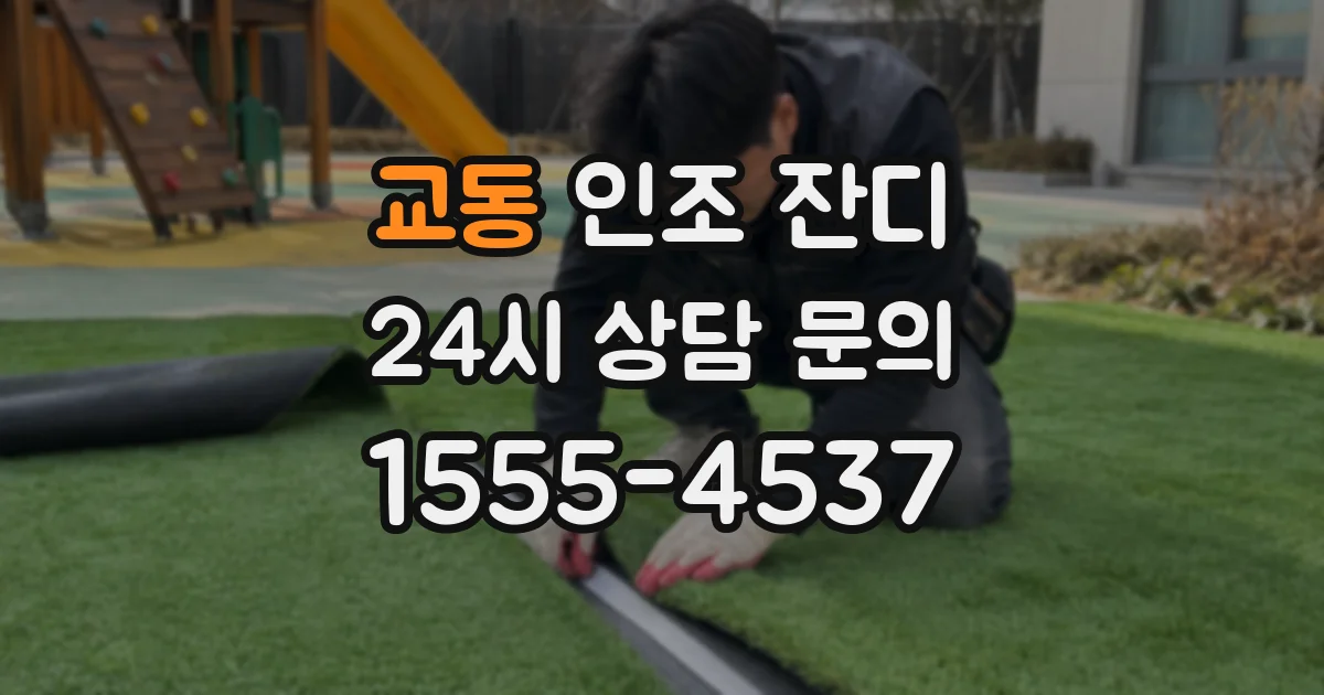 교동 인조 잔디