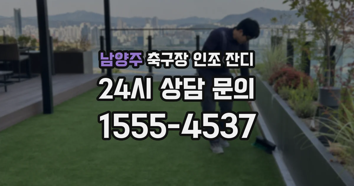 남양주 축구장 인조 잔디
