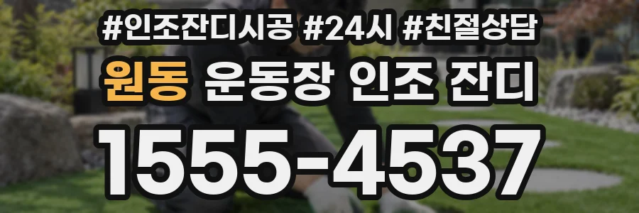 원동 운동장 인조 잔디