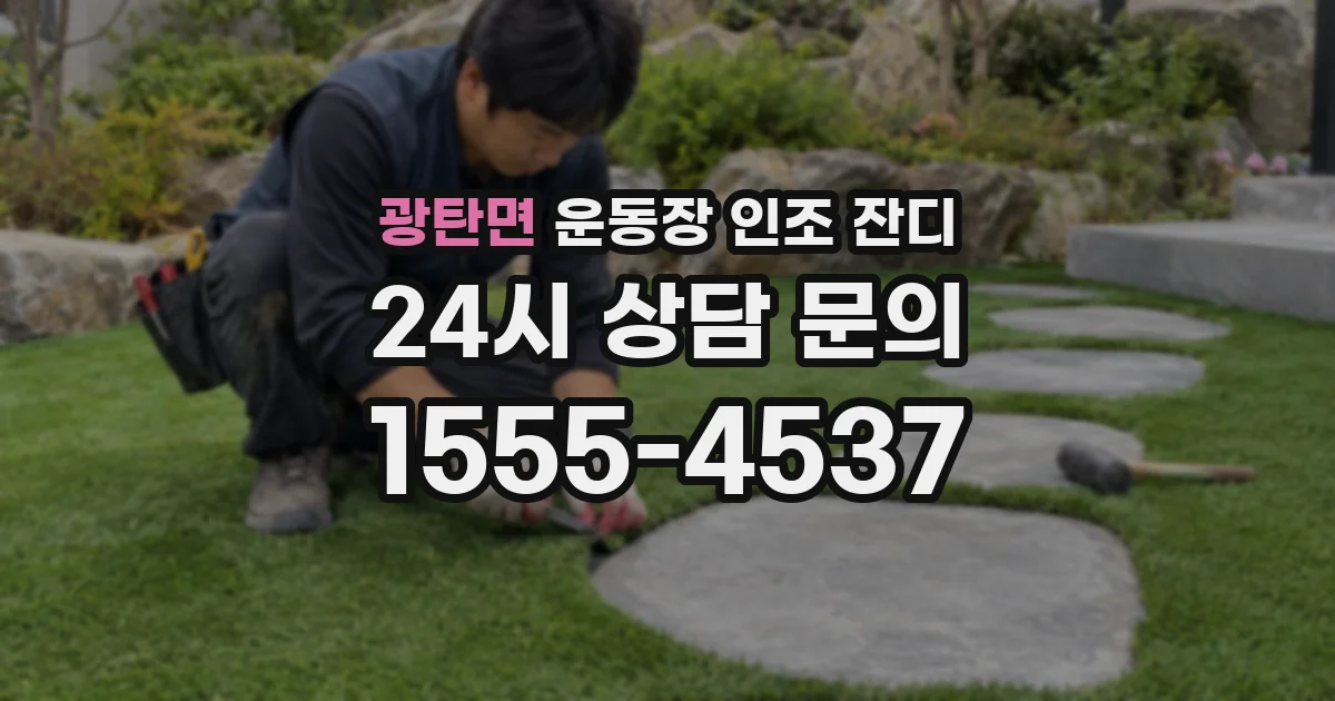 광탄면 운동장 인조 잔디