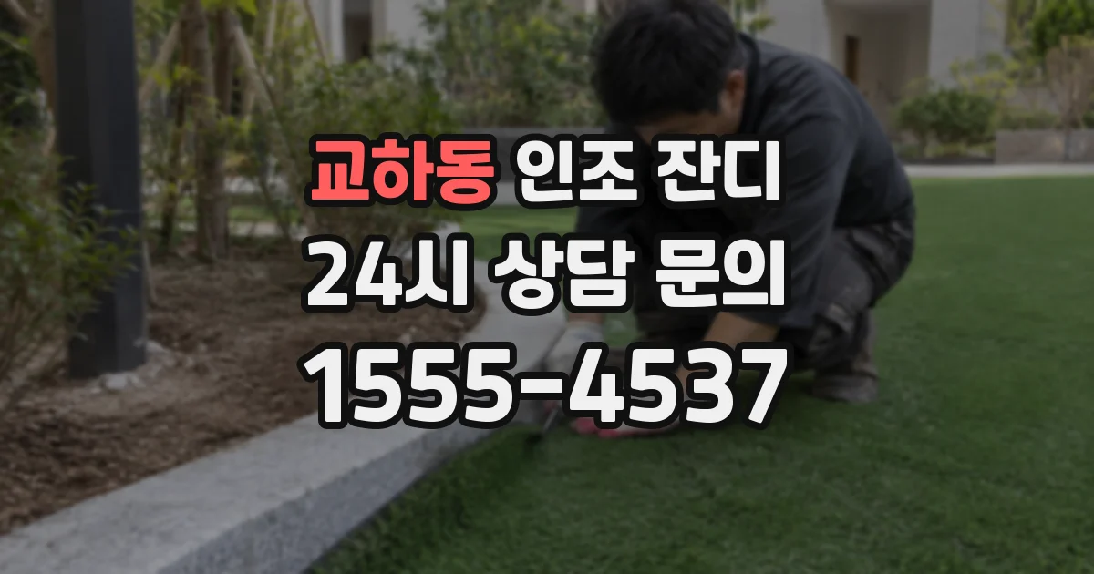 교하동 인조 잔디