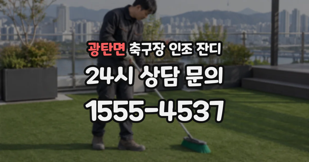 광탄면 축구장 인조 잔디