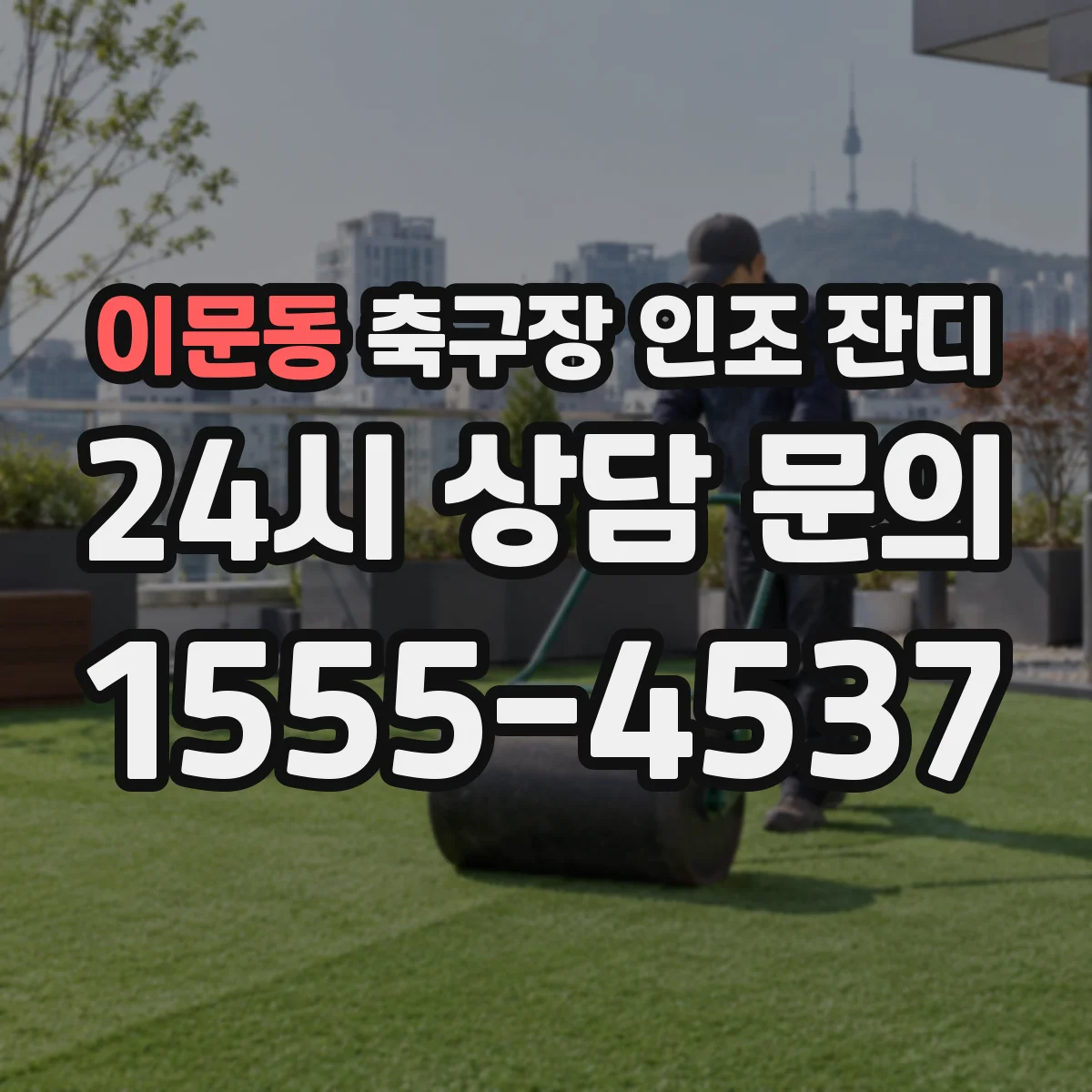 이문동 축구장 인조 잔디