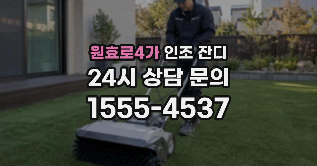 원효로4가 인조 잔디