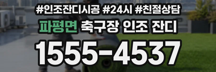 파평면 축구장 인조 잔디