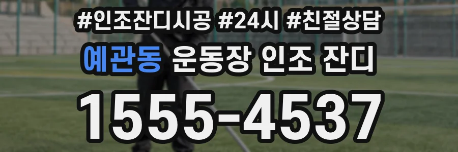 예관동 운동장 인조 잔디
