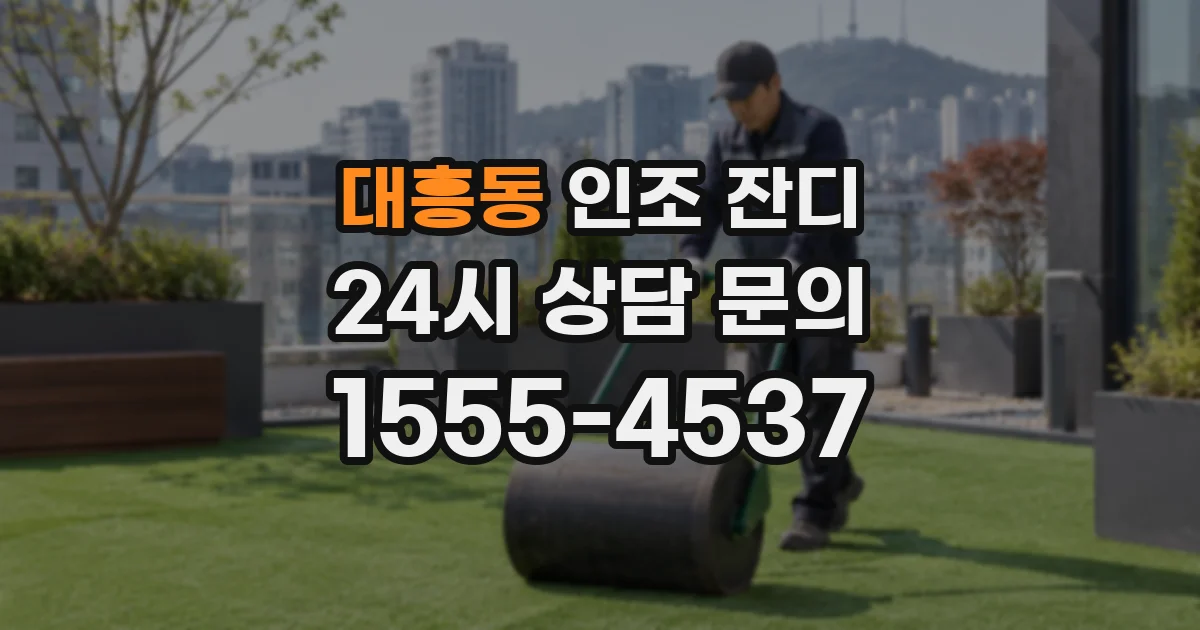 대흥동 인조 잔디