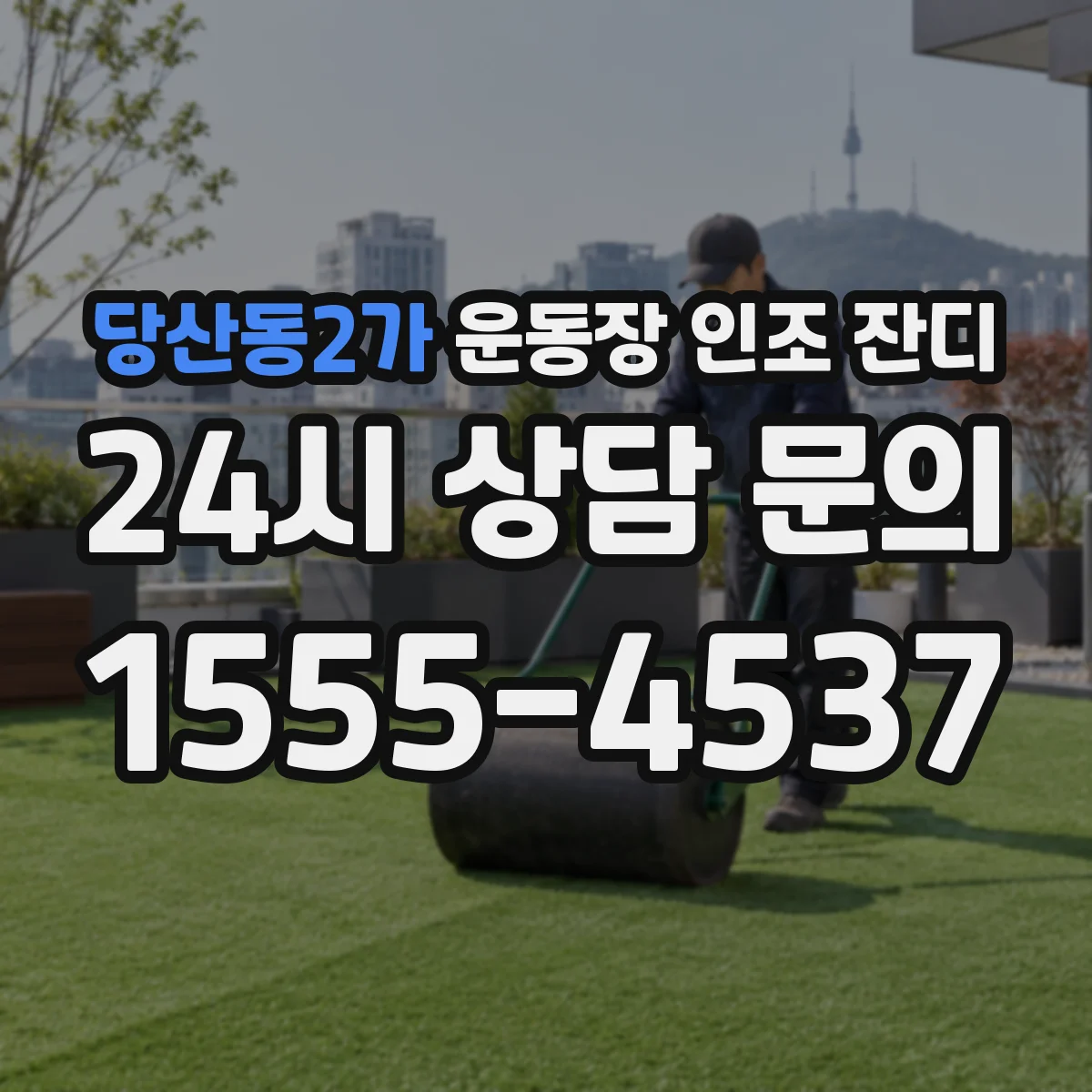 당산동2가 운동장 인조 잔디