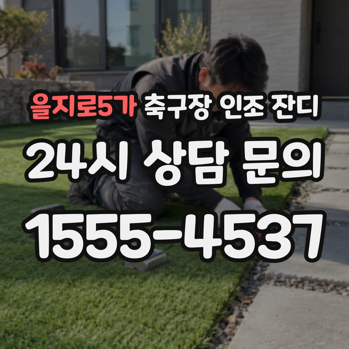 을지로5가 축구장 인조 잔디