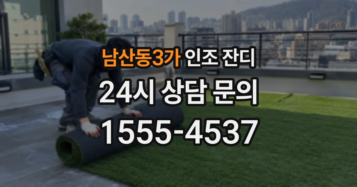 남산동3가 인조 잔디