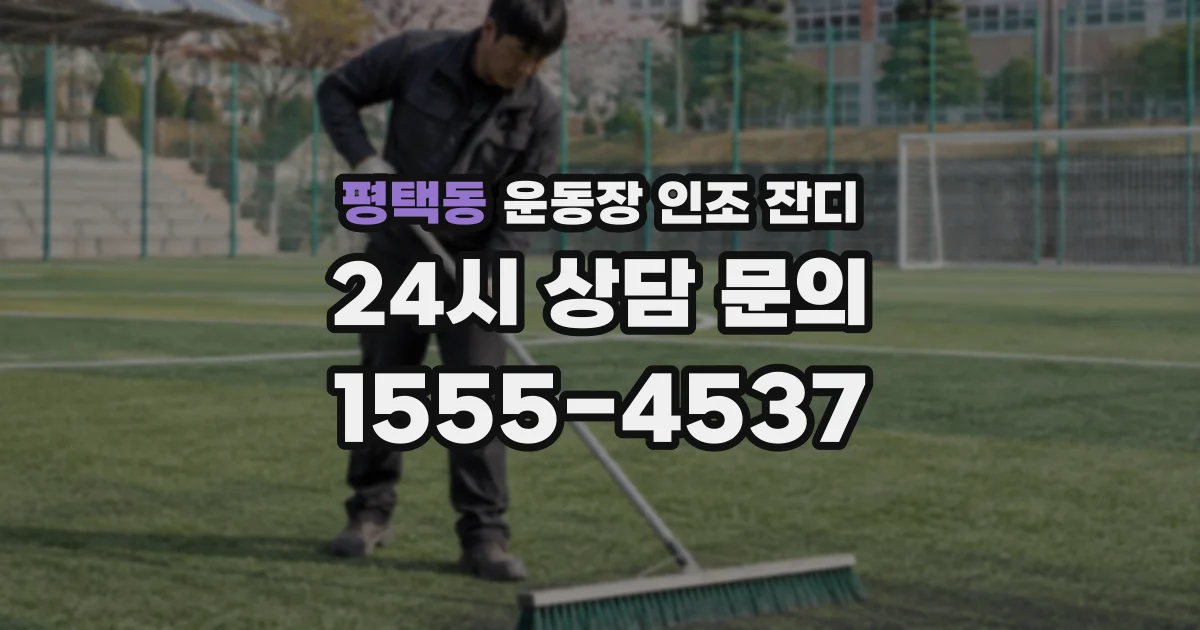 평택동 운동장 인조 잔디