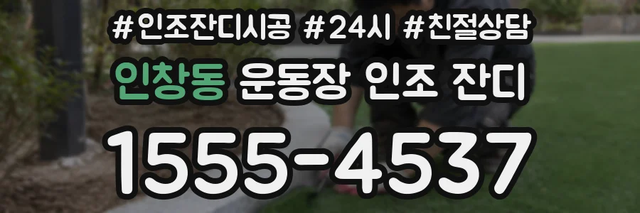 인창동 운동장 인조 잔디