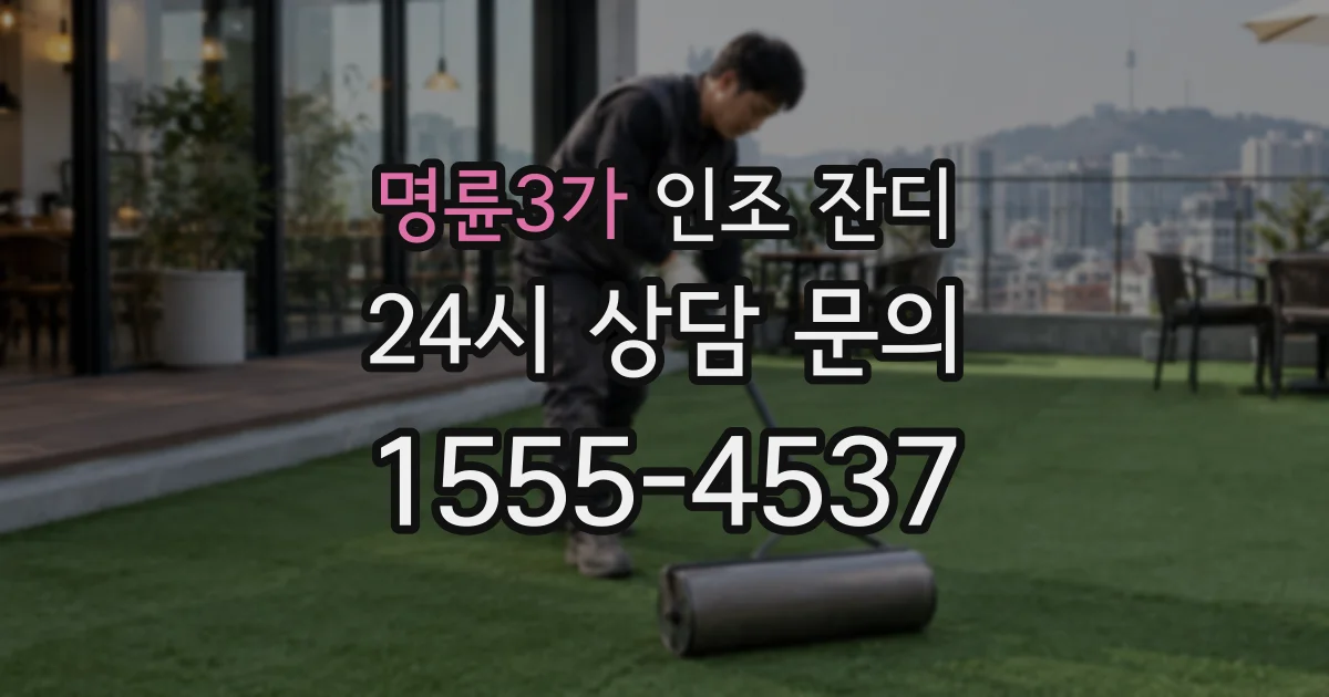 명륜3가 인조 잔디