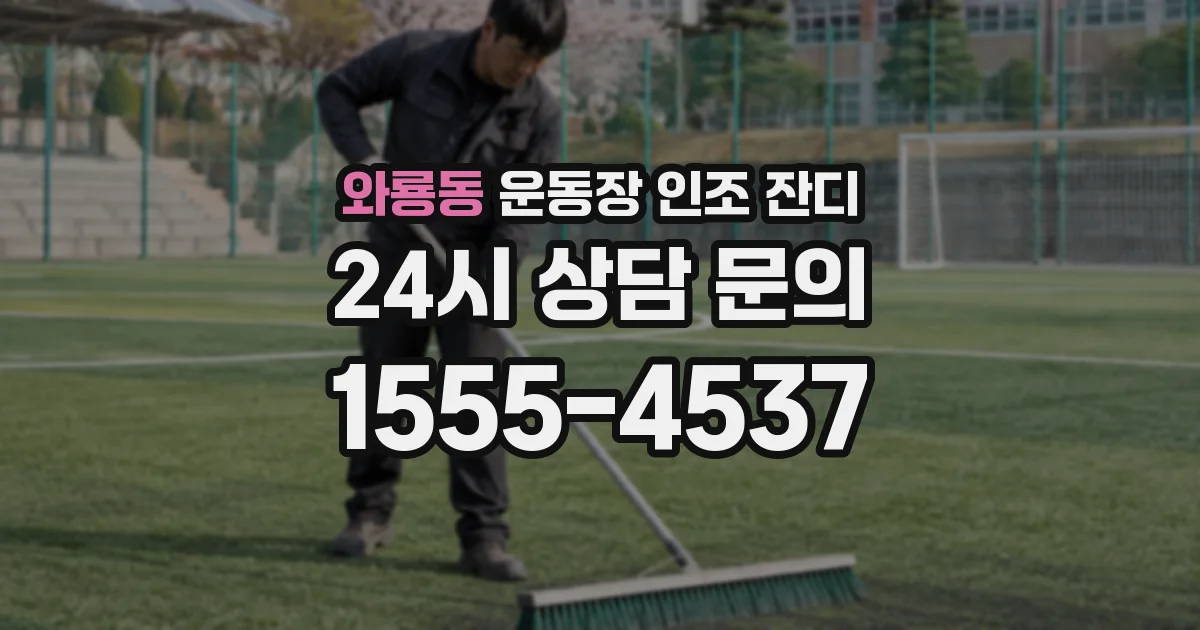 와룡동 운동장 인조 잔디