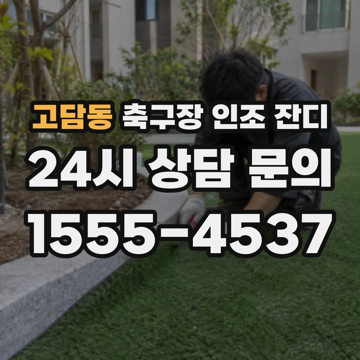 고담동 축구장 인조 잔디