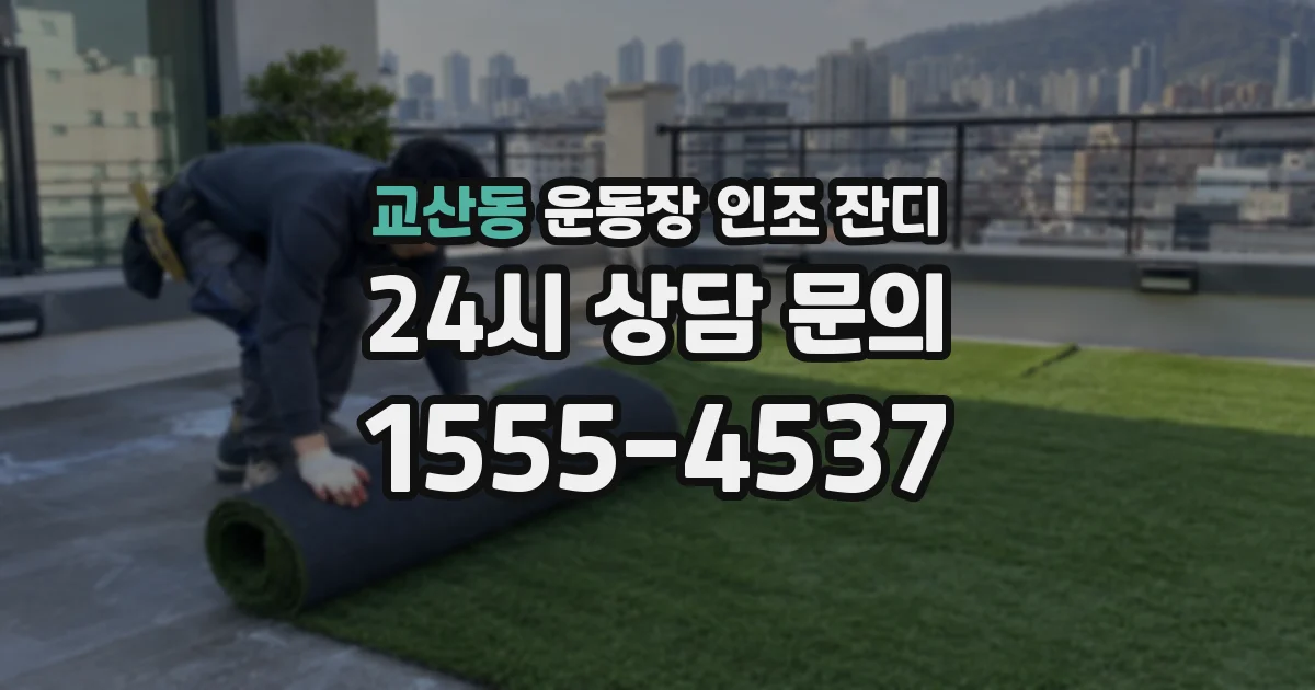 교산동 운동장 인조 잔디