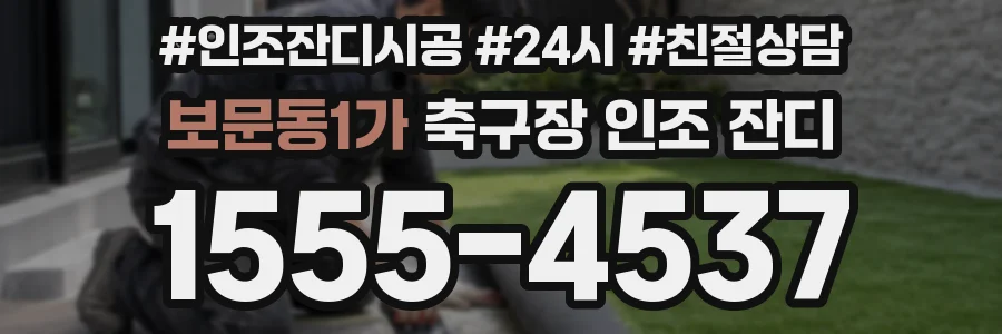 보문동1가 축구장 인조 잔디