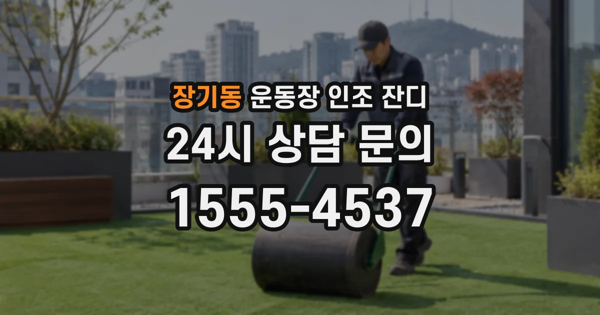 장기동 운동장 인조 잔디