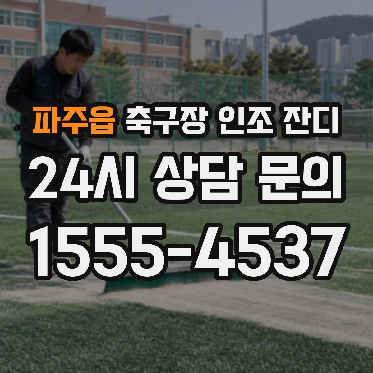 파주읍 축구장 인조 잔디