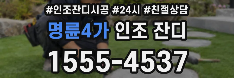 명륜4가 인조 잔디