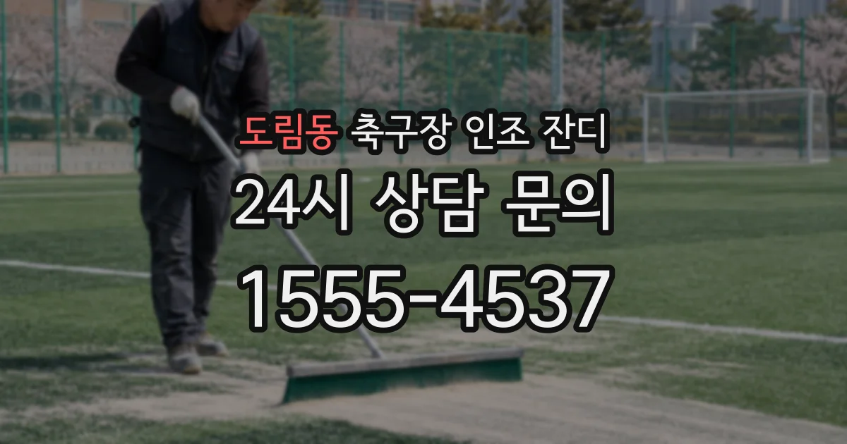 도림동 축구장 인조 잔디