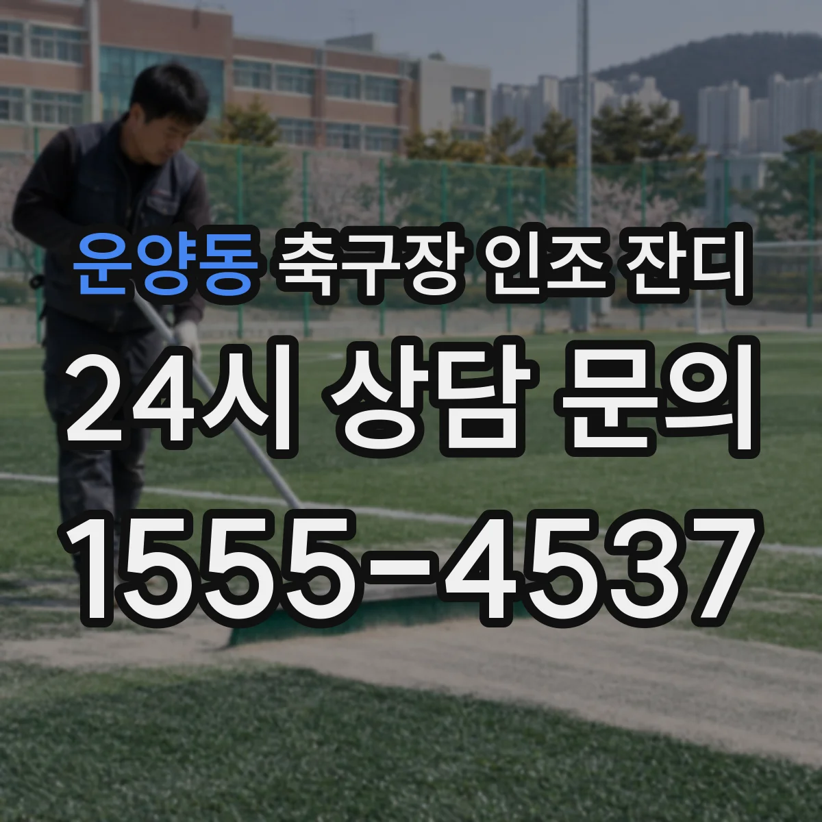 운양동 축구장 인조 잔디