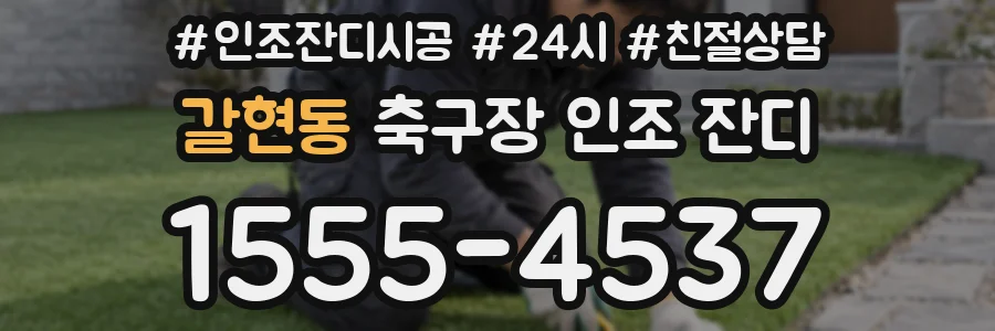 갈현동 축구장 인조 잔디