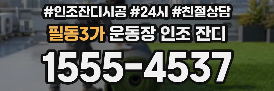 필동3가 운동장 인조 잔디