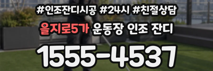 을지로5가 운동장 인조 잔디