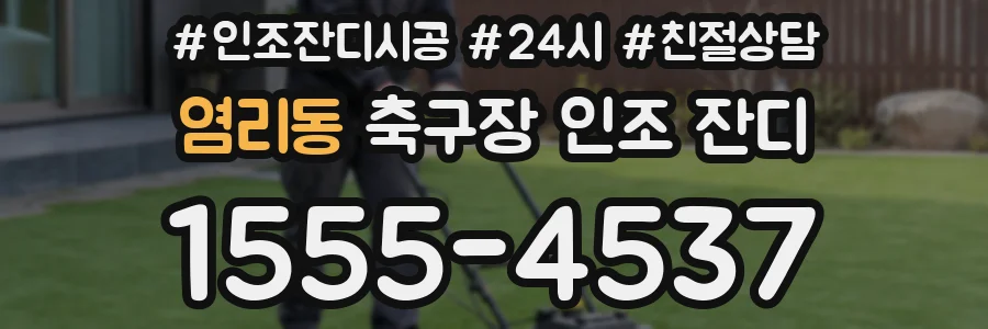 염리동 축구장 인조 잔디