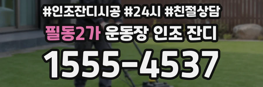 필동2가 운동장 인조 잔디