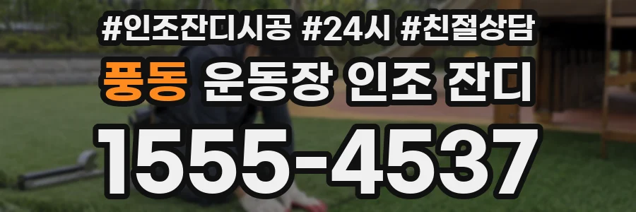풍동 운동장 인조 잔디