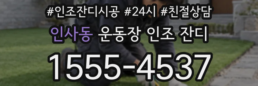 인사동 운동장 인조 잔디