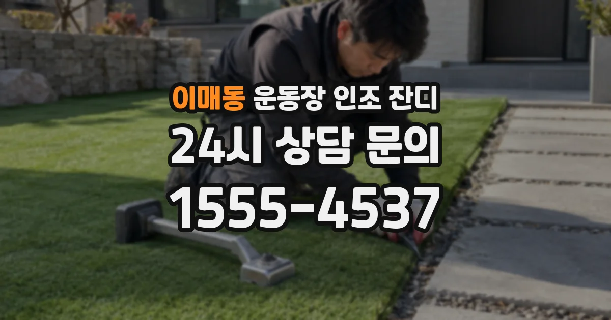 이매동 운동장 인조 잔디