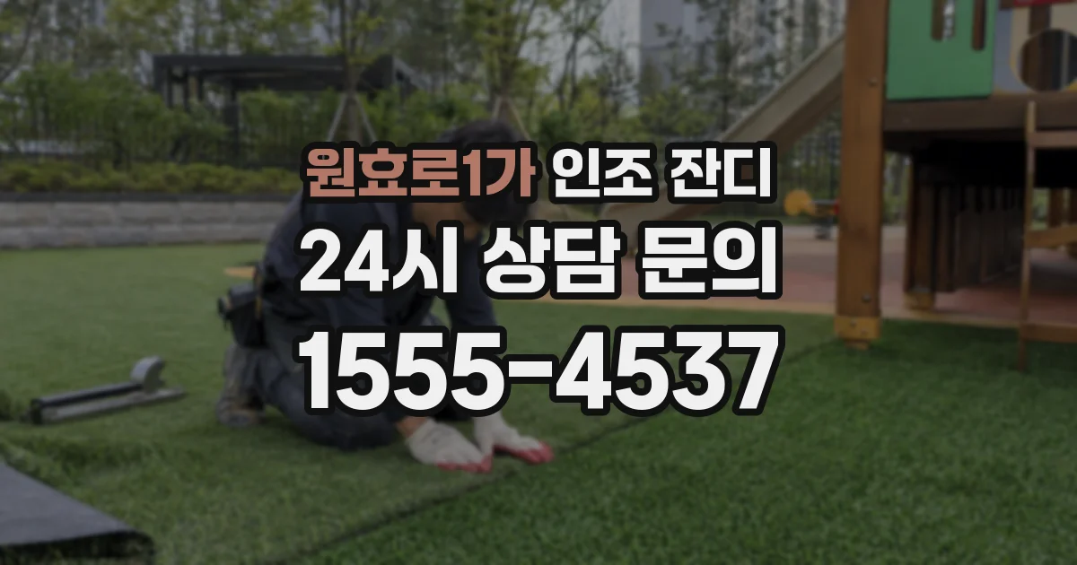 원효로1가 인조 잔디