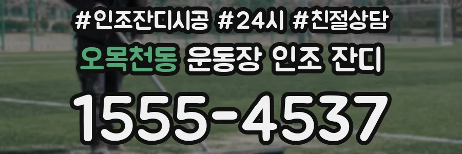 오목천동 운동장 인조 잔디