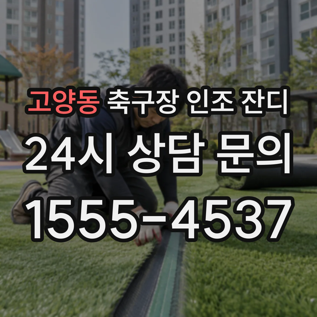 고양동 축구장 인조 잔디