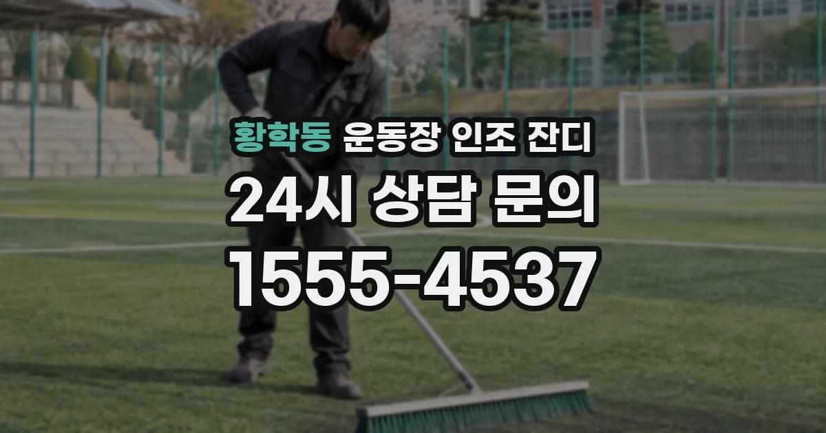 황학동 운동장 인조 잔디