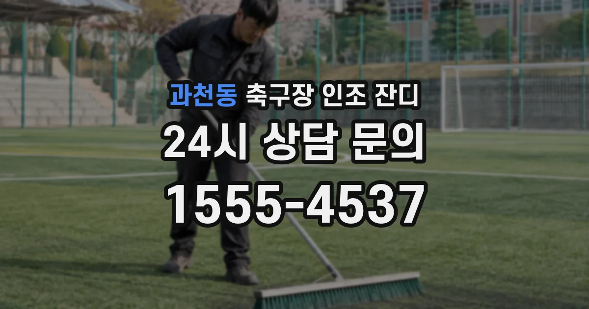 과천동 축구장 인조 잔디