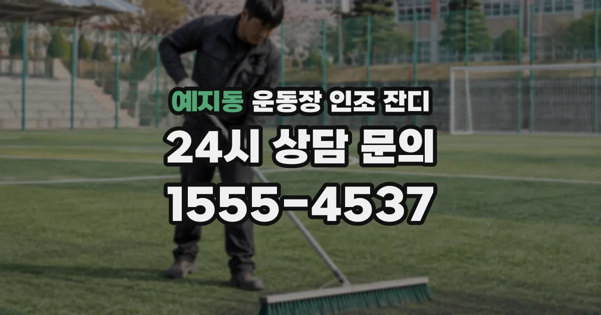 예지동 운동장 인조 잔디