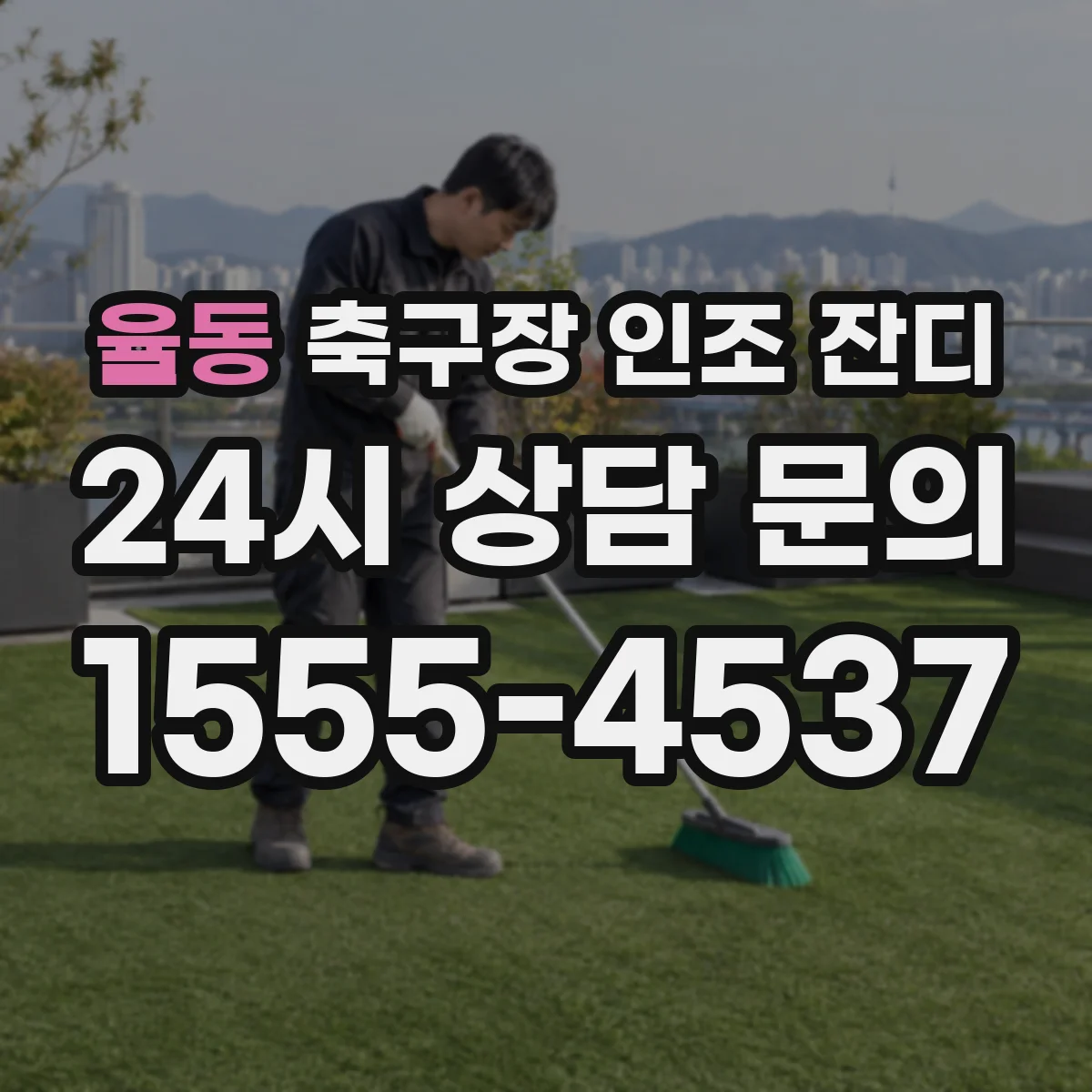 율동 축구장 인조 잔디