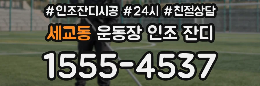 세교동 운동장 인조 잔디