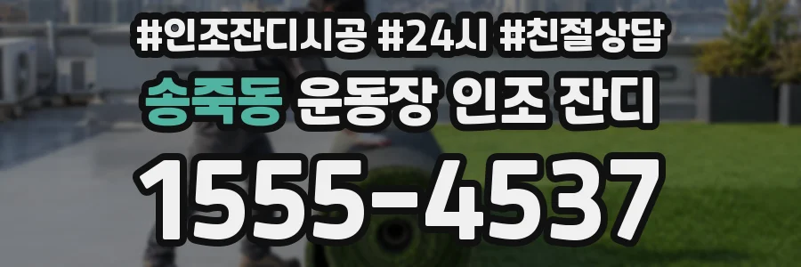 송죽동 운동장 인조 잔디