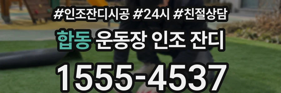 합동 운동장 인조 잔디