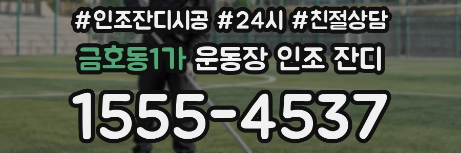 금호동1가 운동장 인조 잔디
