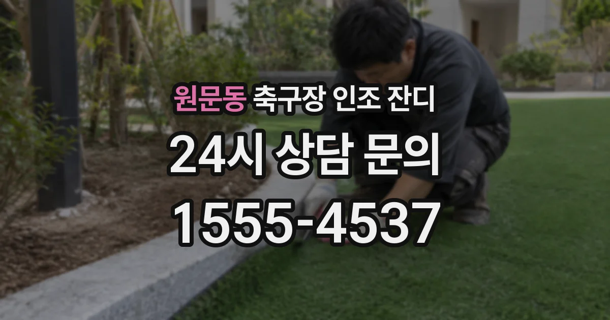 원문동 축구장 인조 잔디